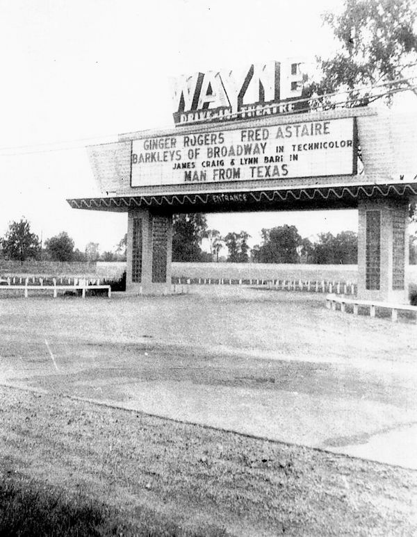 Wayne Drive-In Theatre - MARQUEE FROM F RYAN
